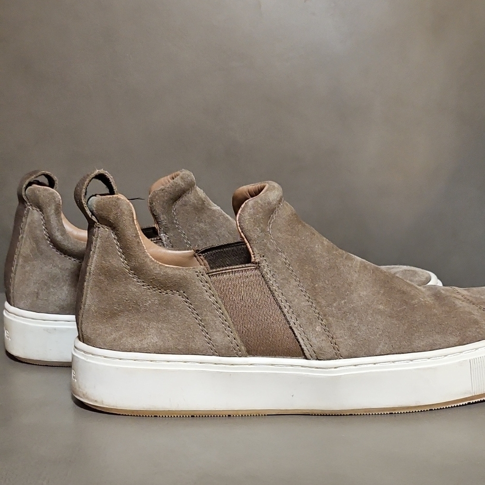 Vince Men's Tan Slip-On Sneakers